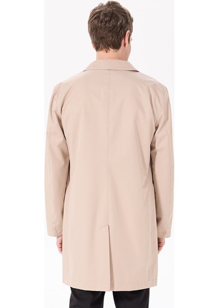 Bej Erkek Slim Fit Trençkot HM403171