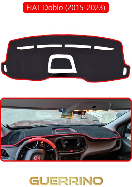 Fıat Doblo 2015-2023 Modellerine Uygun Eski Ortası Açıktorpido Koruma Halısı Kırmızı Kenar