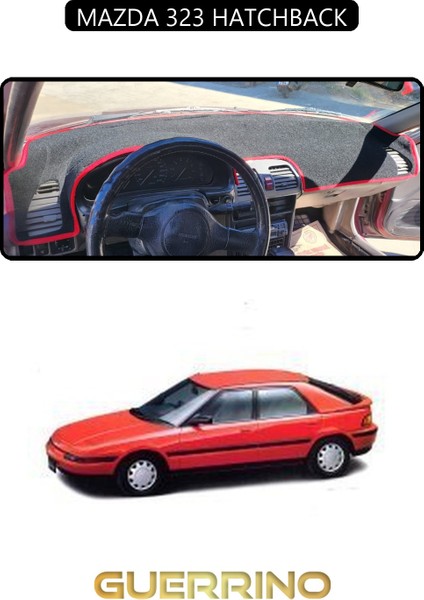 Mazda 323 Hatchbacktorpido Koruma Halısı Siyah Kenar