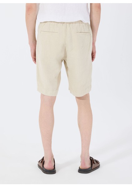 Bej Erkek Standart Bermuda Şort Mr Rog Short