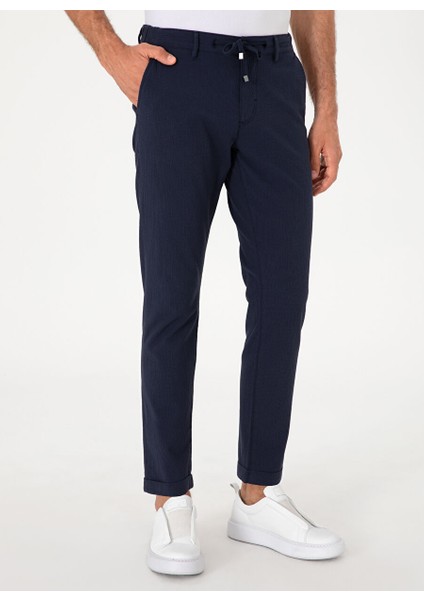 Lacivert Erkek Slim Fit Chino Pantolon Paul fiyatları