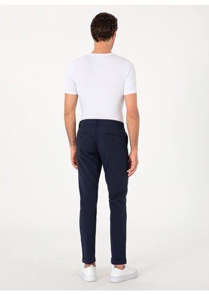 Lacivert Erkek Slim Fit Chino Pantolon Paul fırsatları