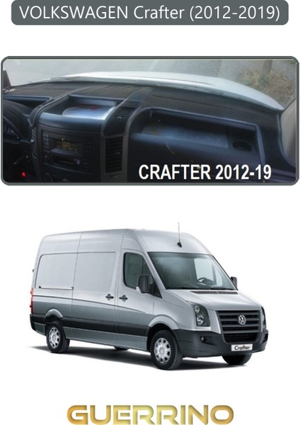 Volkswagen Crafter (2019+)TORPİDO Koruma Halısı Gri Kenar