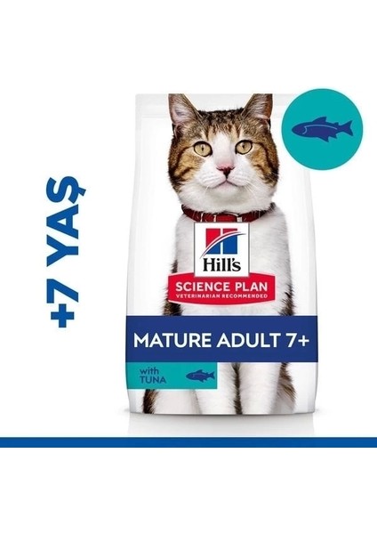 Hills Mature +7 Ton Balıklı Yaşlı Kedi Maması 1.5 kg
