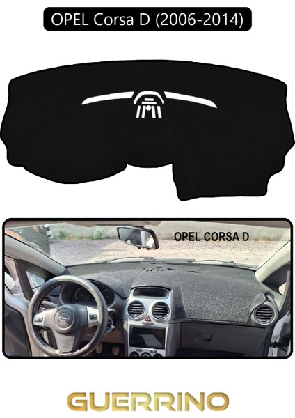 Opel Corsa D (2006-2014)TORPİDO Koruma Halısı Siyah Kenar