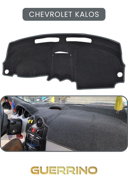 Chevrolet Kalos Torpido Koruma Halısı Gri Kenar