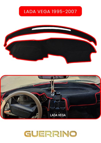 Lada Vega 1995-2007TORPİDO Koruma Halısı Kırmızı Kenar