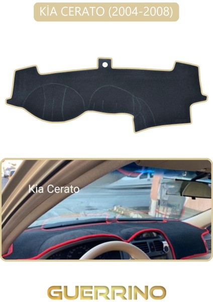 Kia Cerato 2004-2008TORPİDO Koruma Halısı Bej Kenar