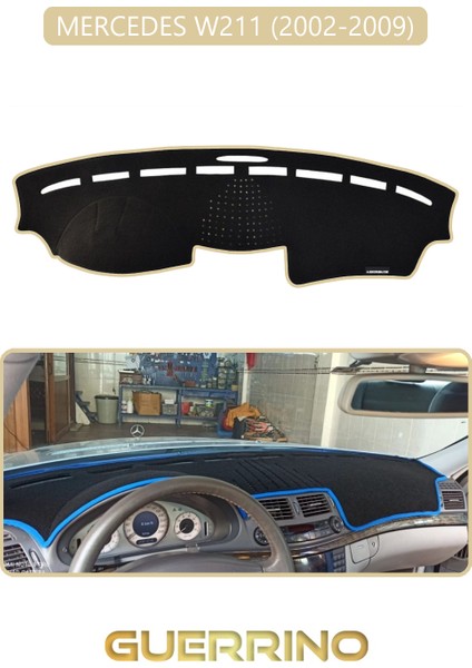 Mercedes W211 2002-2009TORPİDO Koruma Halısı Bej Kenar