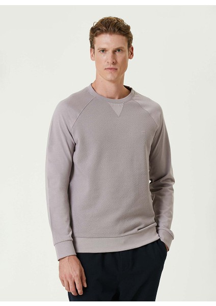 Gül Kurusu Erkek Bisiklet Slim Fit Sweatshirt 1093012
