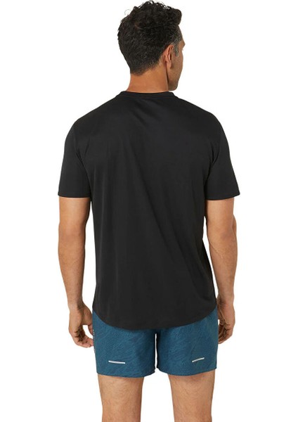 2011C981-001FUJITRAIL Logo Ss Top Siyah Erkek Bisiklet Yaka Regular Fit Baskılı T-Shirt