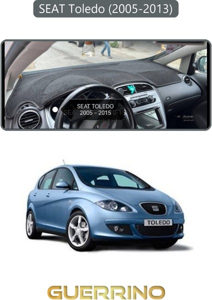 Seat Toledo (2005-2013)TORPİDO Koruma Halısı Gri Kenar