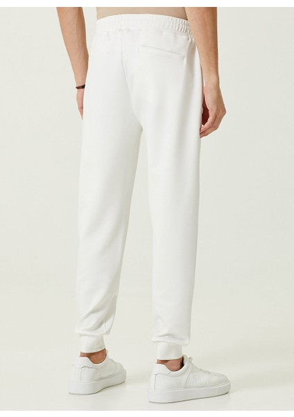 Bağlamalı Bel Slim Fit Ekru Erkek Eşofman Altı 1085996