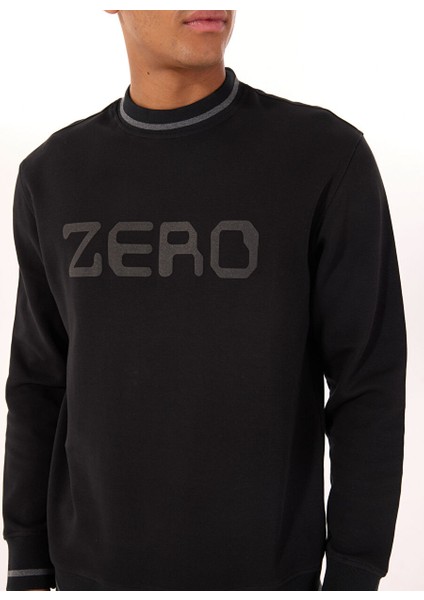 Gmg Fırenze Siyah Erkek Bisiklet Regular Fit Sweatshirt GU25MSS08020