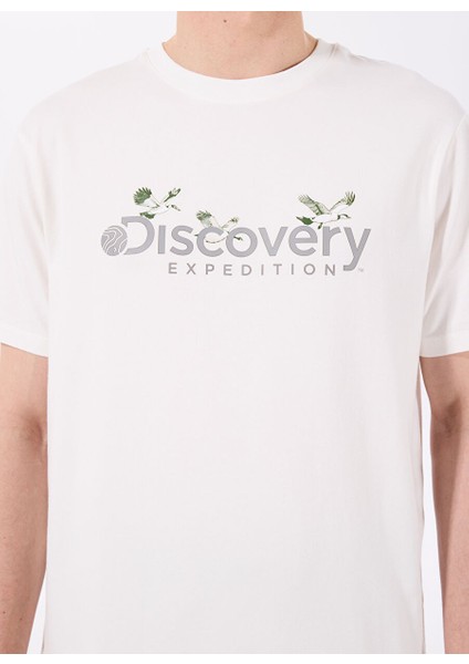 D4SM-TST3310 Beyaz Bisiklet Yaka Basic Baskılı Erkek T-Shirt fırsatları