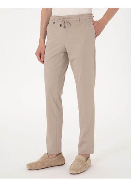 Bej Ex. Slim Fit Kumaş Pantolon