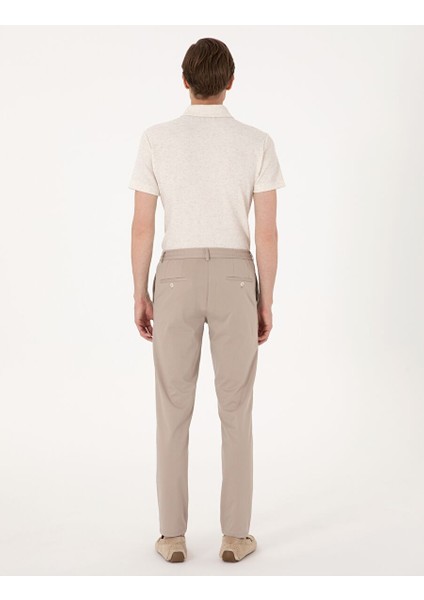 Bej Ex. Slim Fit Kumaş Pantolon