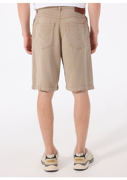 Bej Erkek Normal Bermuda Şort LV04RB929GU22 90S Straıght Overdye