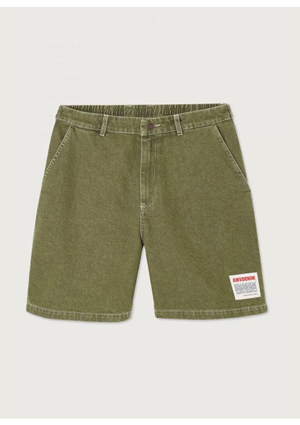 Haki Erkek Straight Denim Şort MUZA09AE25KAKI