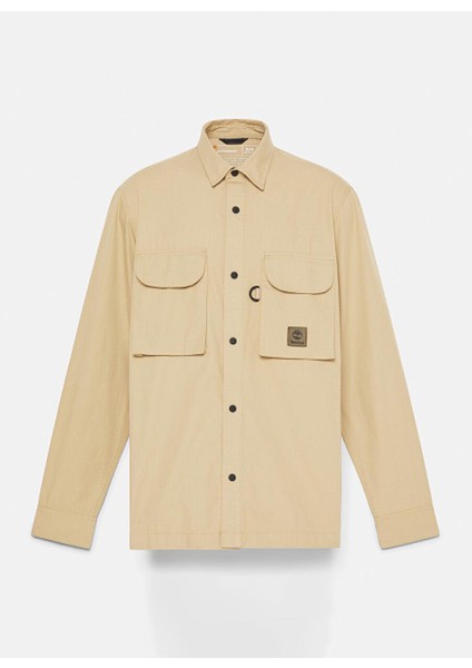 Tımberland Bej Utility Overshirt Erkek Gömlek TB0A68FFDH41