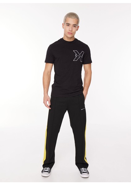 Bisiklet Yaka Siyah Erkek T-Shirt UMA23010TS fiyatları