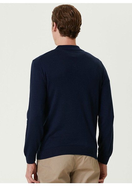Lacivert Erkek Polo Slim Fit Düz Kazak 1091789 indirimleri