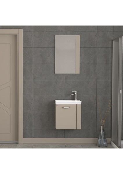 Minila 45 cm Latte Banyo Dolabı