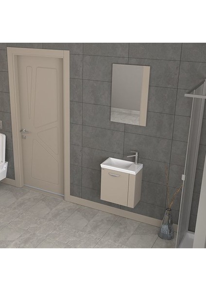 Minila 45 cm Latte Banyo Dolabı fiyatları