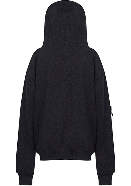 Isatum Kapüşonlu Sweat - Antrasit