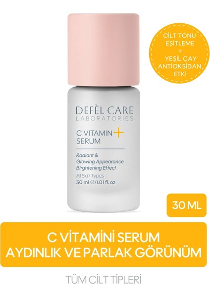 C Vitamini Serum Canlandırıcı ve Parlaklık Veren Cilt Serumu Antioksidan Etki Cilt Tonu Dengeleme
