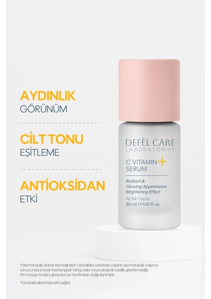 C Vitamini Serum Canlandırıcı ve Parlaklık Veren Cilt Serumu Antioksidan Etki Cilt Tonu Dengeleme fiyatları