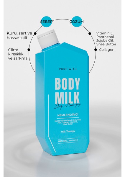 Ultra Nemlendirici ve Işıltı Veren Doğal Shea Butter Body Milk | 250 ml modelleri