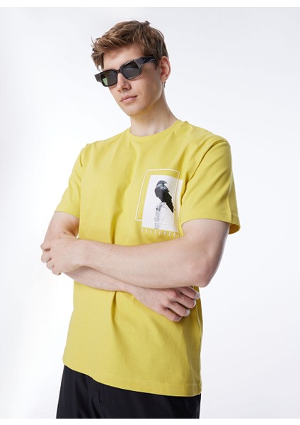 Gmg Fırenze Bisiklet Yaka Sarı Erkek T-Shirt GU24MSS03011