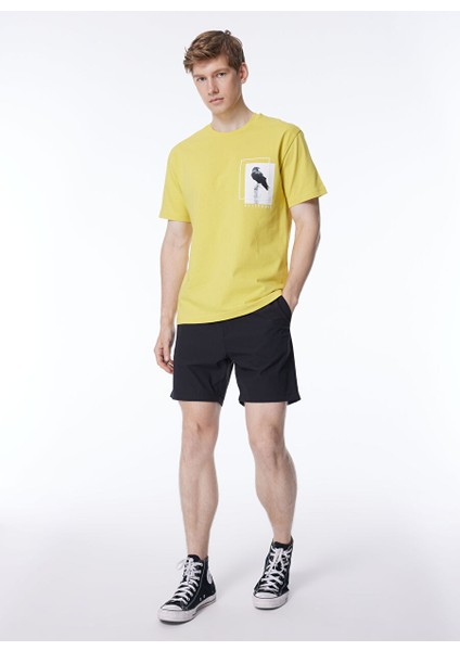 Gmg Fırenze Bisiklet Yaka Sarı Erkek T-Shirt GU24MSS03011