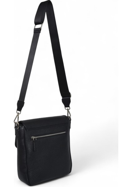 Unisex Postacı Çanta – Çapraz Askılı, Çift Kilitli, Fermuarlı Bölmeli – 24x24x7cm