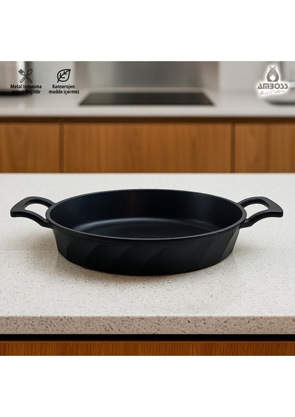 Vento Yanmaz Yapışmaz Titanyum Kaplama Sahan Omlet Tava 18 cm