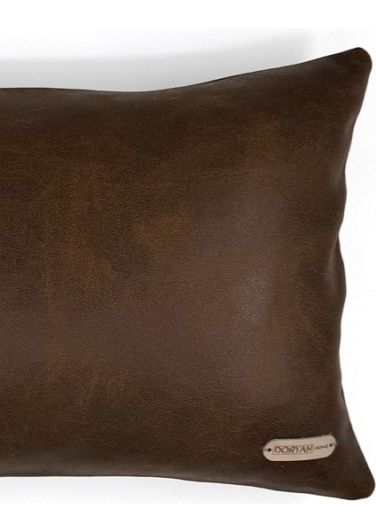 Flat Suni Nubuk Düz Açık Taba Antrasit Gri Açık Koyu Kahve Kiremit Dikdörtgen Kırlent Kılıfı 60X35 modelleri