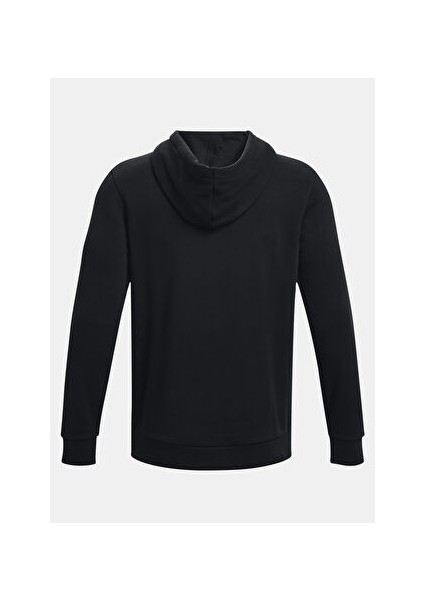Siyah Erkek Kapüşon Normal Düz Sweatshirt 1373880-001 Ua Icon Fleece Hoodie
