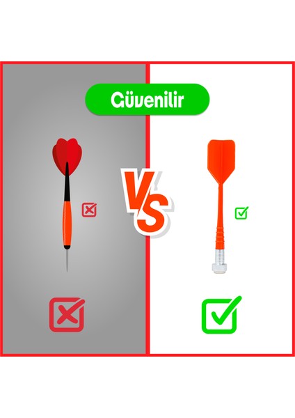 4 Oklu Mıknatıslı Taraftar Dart Seti Çift Yönlü Manyetik Dart Askılı Dartboard