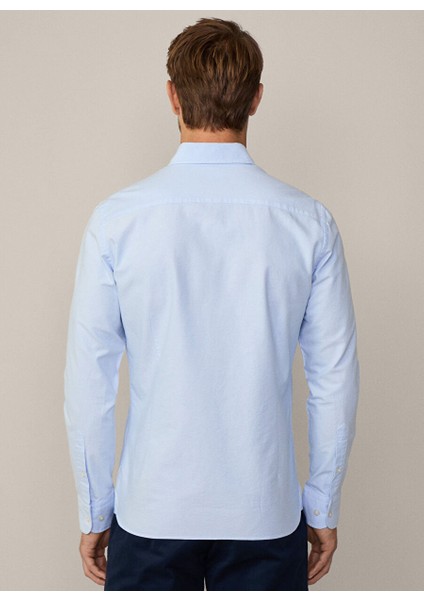 Açık Mavi Erkek Gömlek Slim Fit Gömlek HM309361 modelleri