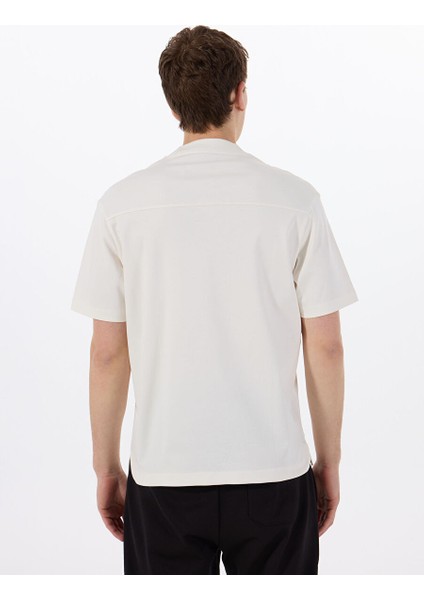 Bej Erkek Relaxed T-Shirt 50535499_DEBOSTAC 10261766 01