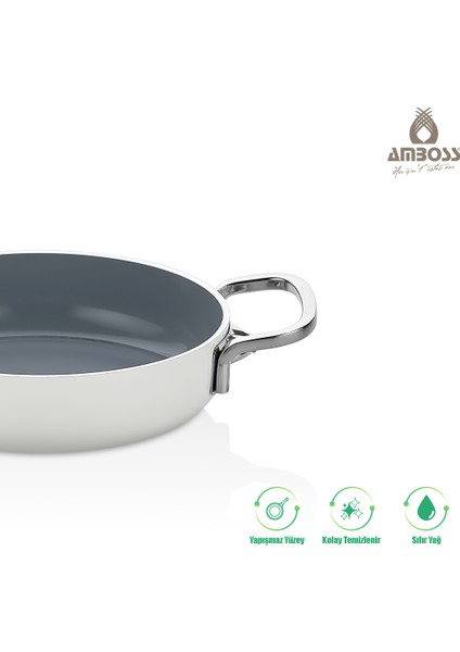 Sera Nova Mix 7 Parça Seramik Tencere Tava Sahan Seti – Beyaz