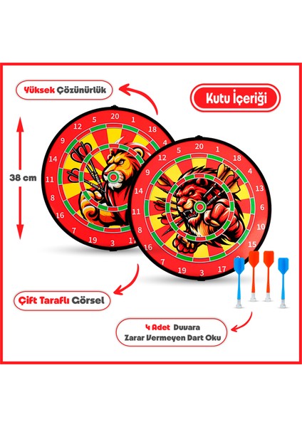 4 Oklu Mıknatıslı Taraftar Dart Seti Çift Yönlü Manyetik Dart Askılı Dartboard modelleri