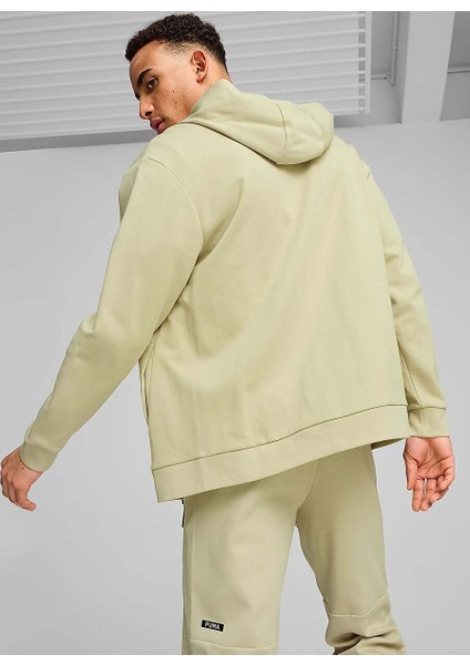 Krem Erkek Kapüşon Normal Düz Sweatshirt 68165368 Open Road Hoodie
