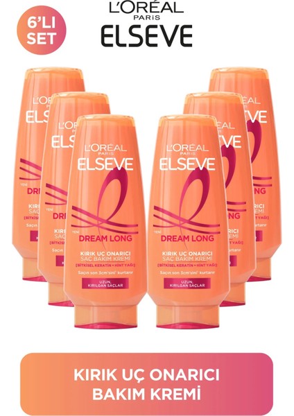 L'Oreal Paris 6'lı Elseve Dream Long Kolay Tarama Saç Bakım Kremi 250ml
