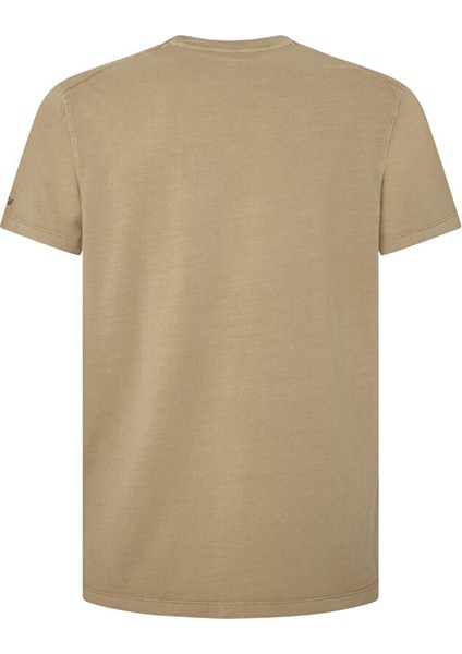 Haki Erkek Regular Fit Baskılı T-Shirt PM509231 858 Dave Tee