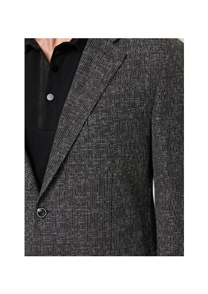 Slim Fit Siyah Erkek Ceket 1085722