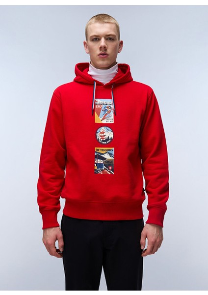 Kırmızı Erkek Bisiklet Normal Düz Sweatshirt NP0A4I53MN81_B-PORTALET H