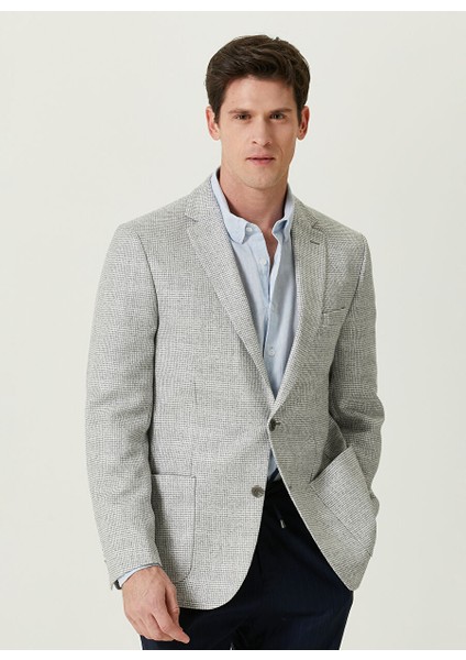 Slim Fit Açık Gri Erkek Ceket 1087339
