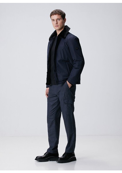 Siyah Erkek Bisiklet Slim Fit Düz Kazak 1092041